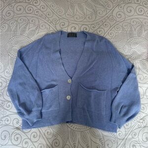 Elle Women's Blue Cardigan Sweater